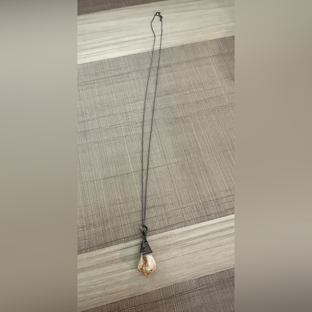 Raw Citrine Necklace